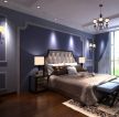 140平米欧式卧室床头背景墙装修效果图片