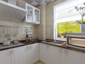简约厨房橱柜大理石台面设计案例