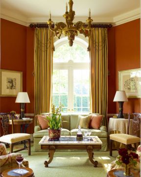 古典欧式风格 客厅窗帘搭配
