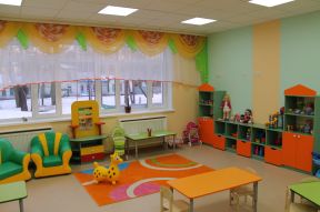 幼儿园室内装修效果图 教室布置图片