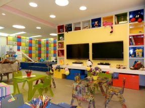 幼儿园室内装修效果图 教室布置图片