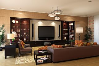 家装客厅中式风格布艺沙发装修效果图片大全