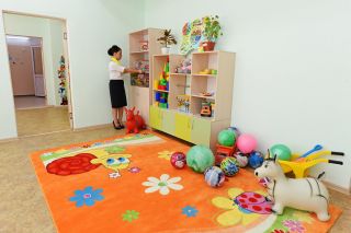 现代幼儿园室内储物柜装修设计欣赏
