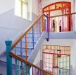 现代时尚装修幼儿园楼梯效果图