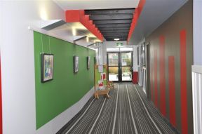 幼儿园走廊装修图 混搭设计风格