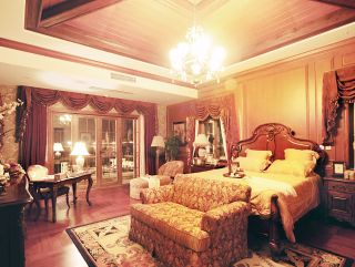 别墅卧室装修古典沙发效果图片