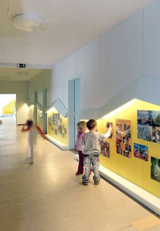 幼儿园走廊装饰装修图片效果