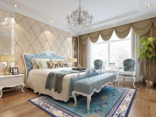 欧式室内卧室窗帘装修设计方案