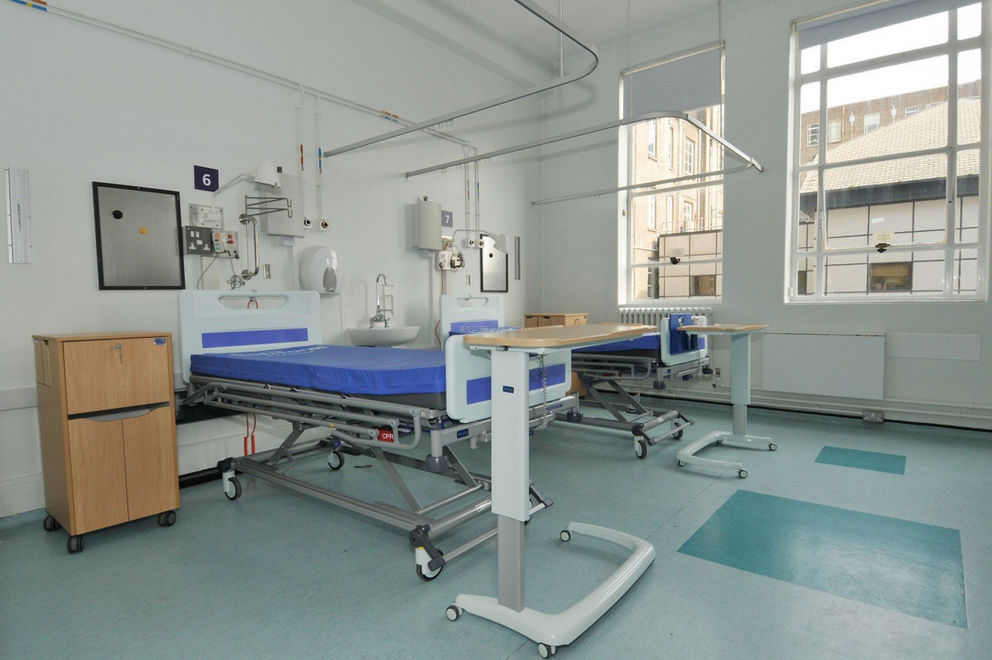 现代设计医院单人病房效果图 