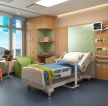 医院单人病房装修床头柜效果图片