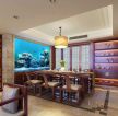 中式家装风格餐厅鱼缸装修效果图片