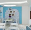 地中海风情餐厅墙面装饰装修效果图片