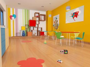 特色幼儿园装修效果图 浅色木地板