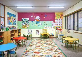 现代幼儿园设计效果图 墙面装饰装修效果图片