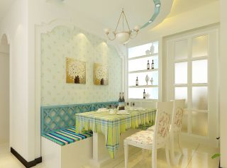 地中海风情餐厅装饰装修效果图片