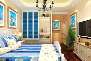 地中海风情卧室装饰图片