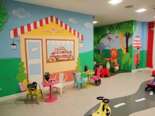 郑州幼儿园墙体彩绘室内装修图片