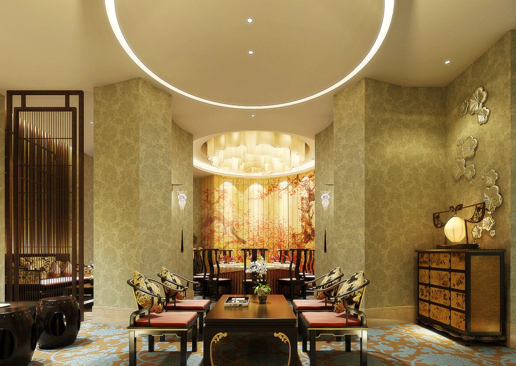 中式酒店餐厅装修效果图