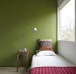 简约卧室绿色墙面装修设计效果图片大全