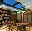 现代地中海风格家装书房装修效果图