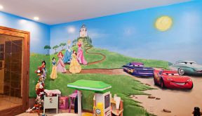北京幼儿园装修效果图 幼儿园墙饰图片