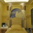 地中海风情卧室床头背景墙装修效果图
