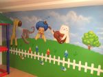 幼儿园墙裙墙面装饰装修效果图片