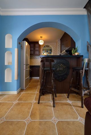 家装地中海风情拱形门洞装修效果图片
