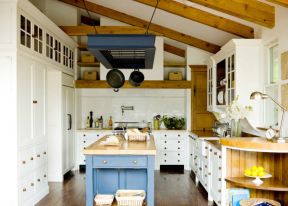 田园风格照片 整体厨房橱柜效果图