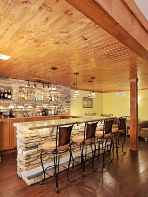 家庭酒吧台设计装修效果图2023图片
