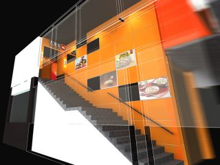 餐饮饭店楼梯装修效果图