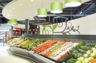 果蔬超市装修设计效果图2023图片