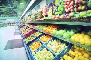 果蔬超市室内装修效果图片
