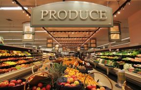 大型蔬果超市室内装修效果图欣赏 