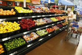 蔬果超市装修效果图 货架图片