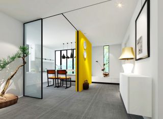 两室两厅现代简约家装隔断设计效果图