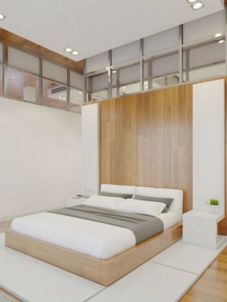 两室两厅现代简约家装卧室设计效果图