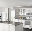 简约家装厨房室内白色橱柜装修设计效果图片