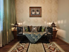 东南亚风格室内地毯贴图装修图片