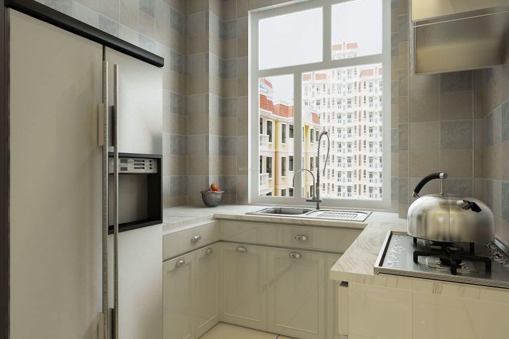 小户型厨房现代风格橱柜装修图片