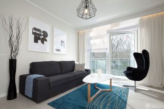 现代美式风格小户型客厅沙发装修效果图