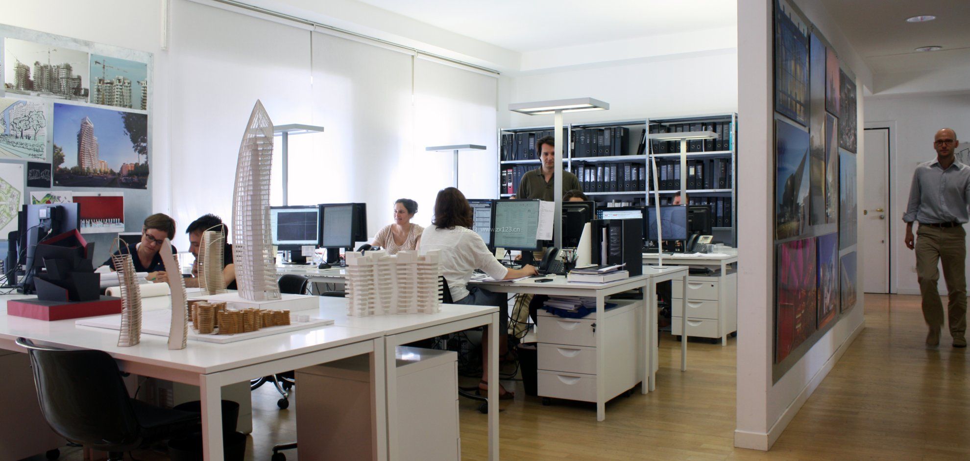 欧美办公室风格装修装饰效果图片