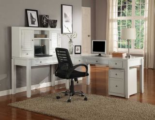 60平办公室装修转角电脑桌
