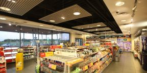 40-50平米超市装修效果图 超市吊顶装修效果图
