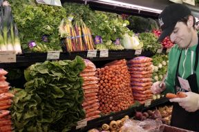 小型超市装修效果图 蔬菜超市装修效果图