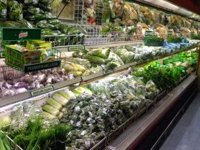 小型超市装修效果图 时尚蔬菜超市图片