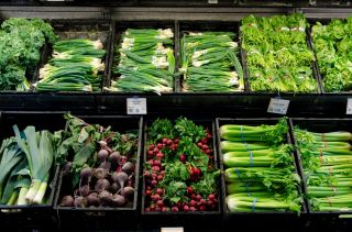 蔬菜超市货架装饰图片