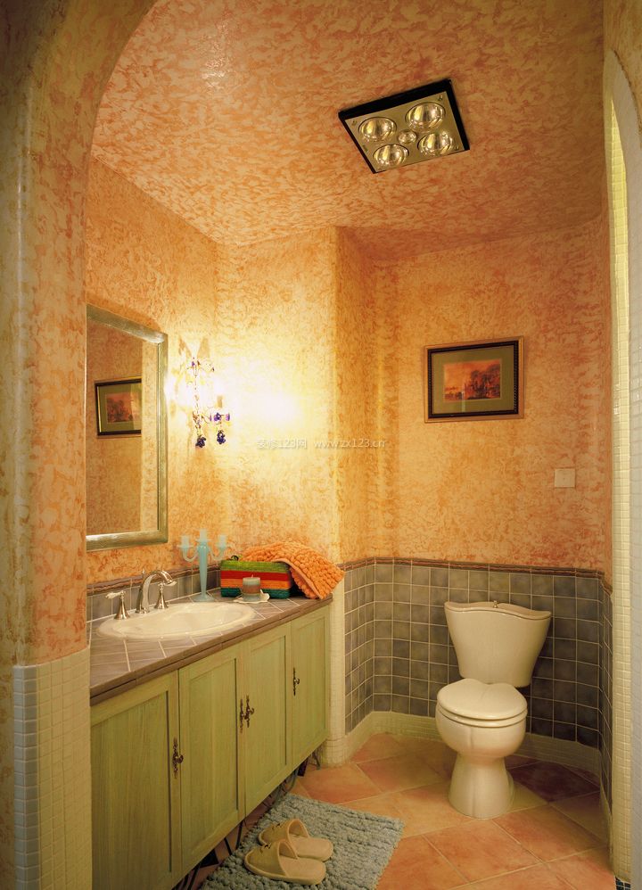最新美式家居卫生间装修效果图片