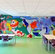 幼儿园背景墙面彩绘布置图片  