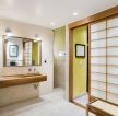 日式风格装修家居卫生间图片